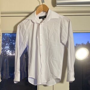 Pronto Uomo Kids White Button Down Shirt